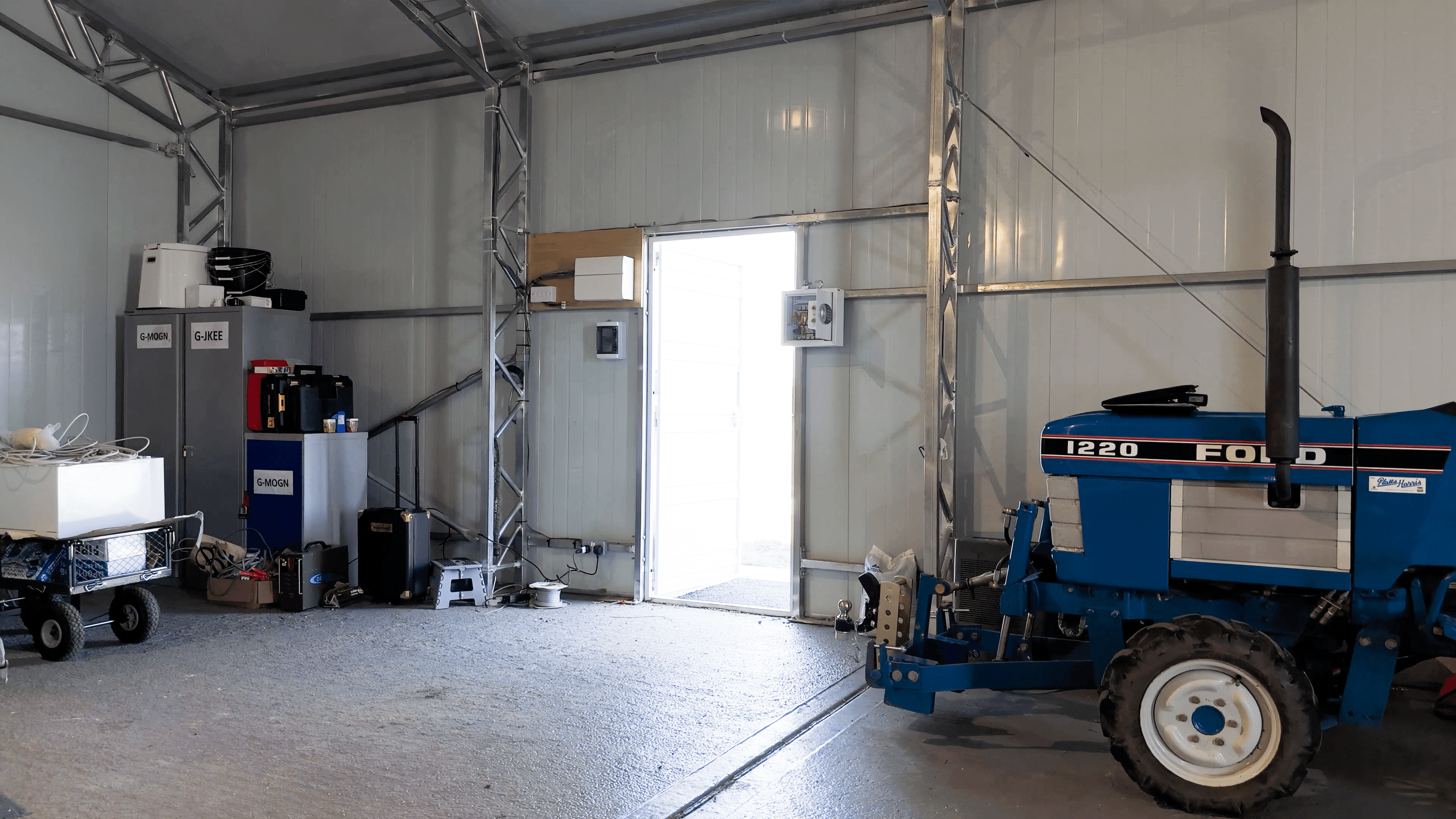 Hangar de aeronaves em aço