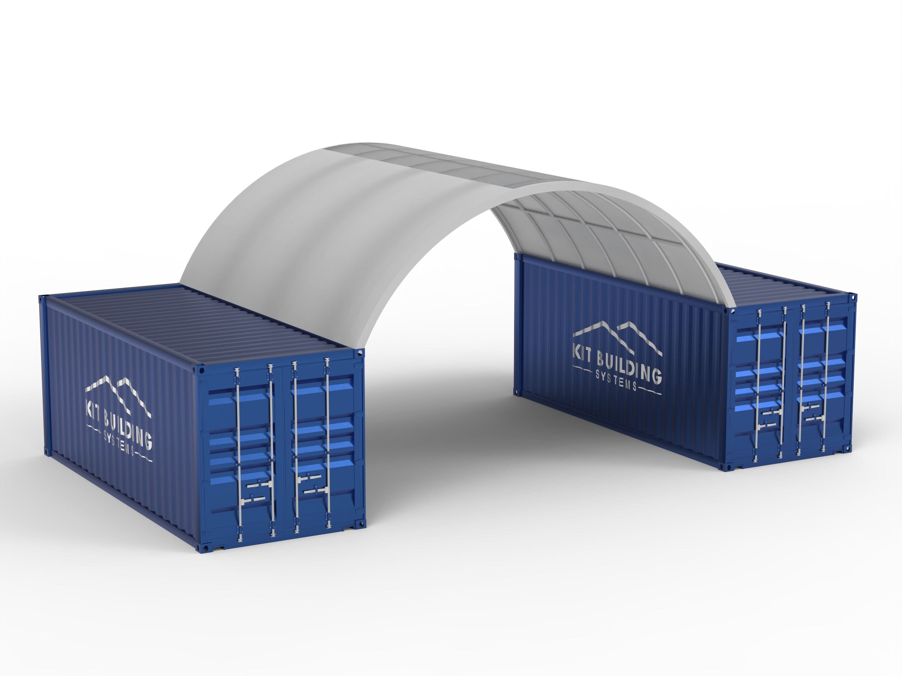 Toldos para Contentores - 20ft x 20ft x 6.5ft (6m x 6m x 2m)