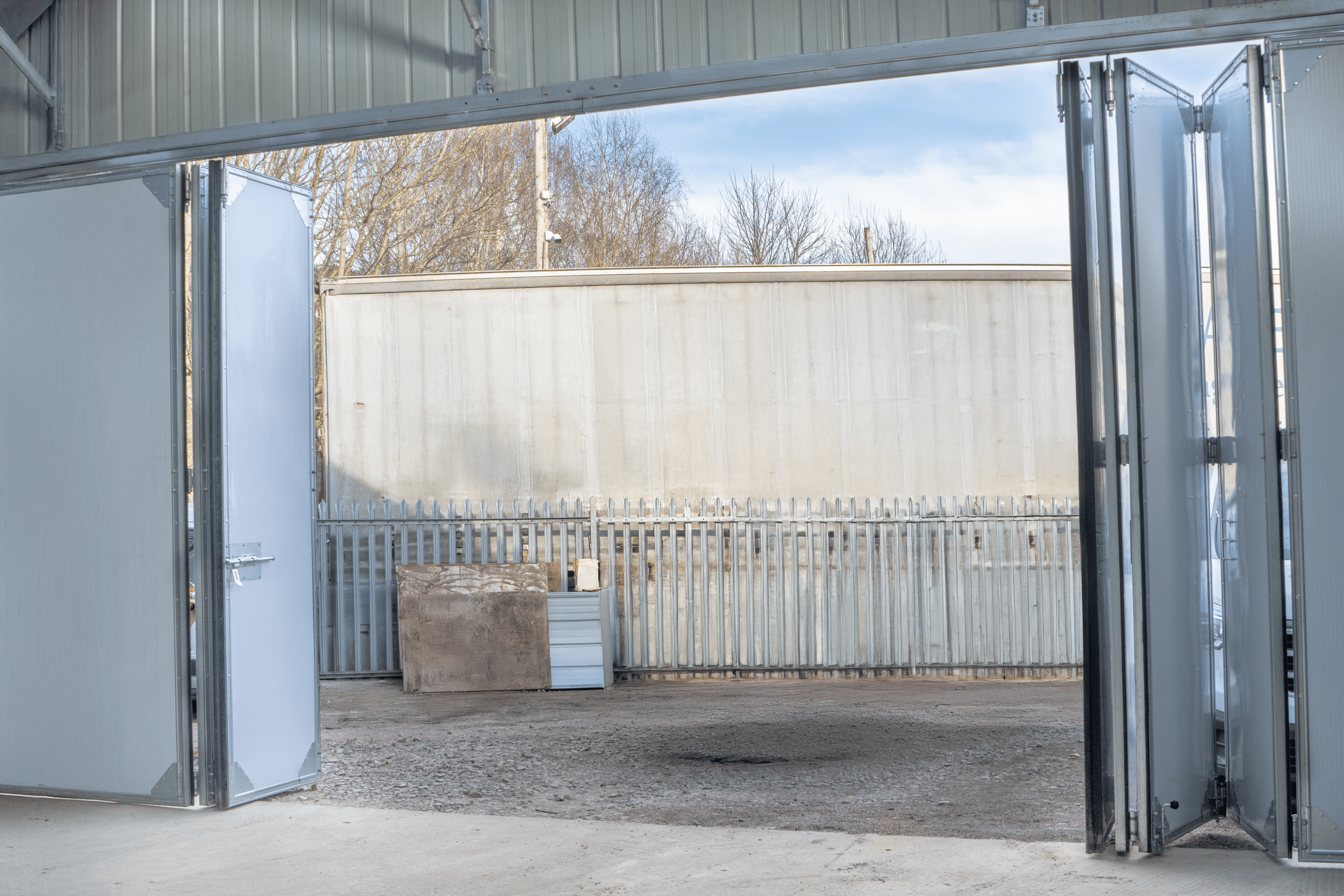 Hangar de aeronaves em aço