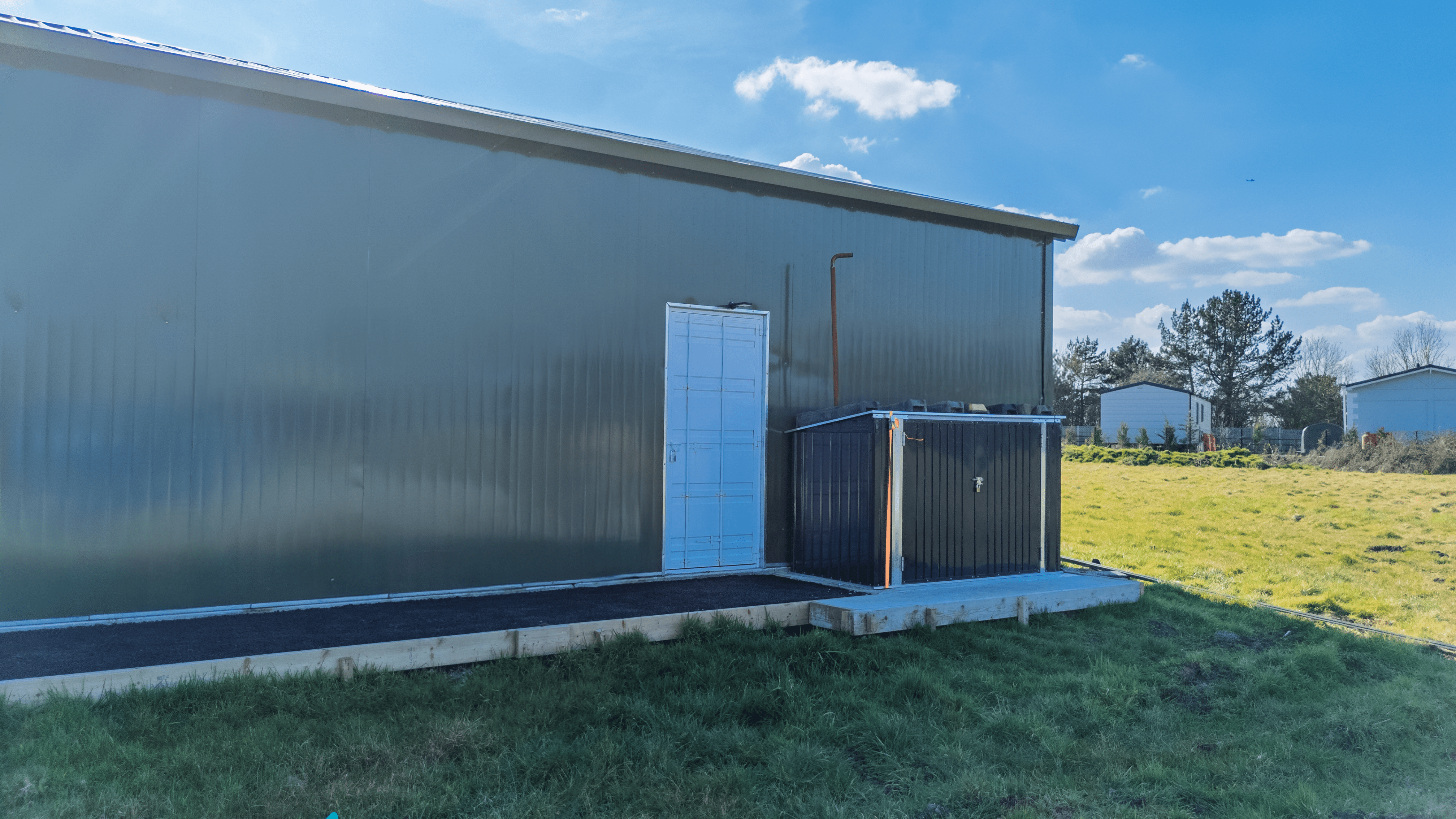 Hangar de aeronaves em aço