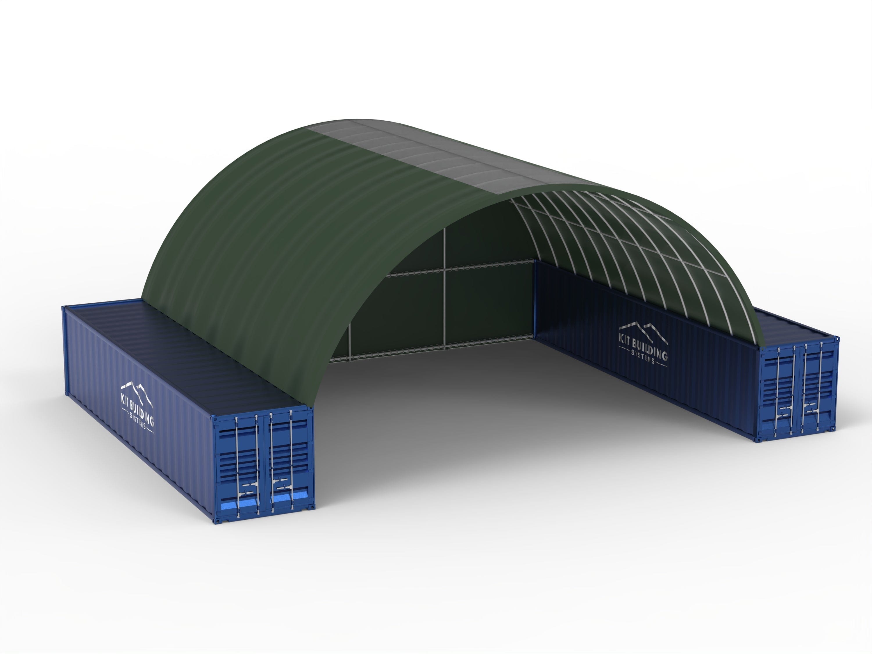 Coberturas para contentores - 40 pés x 40 pés x 15 pés (12m x 12m x 4,5m)