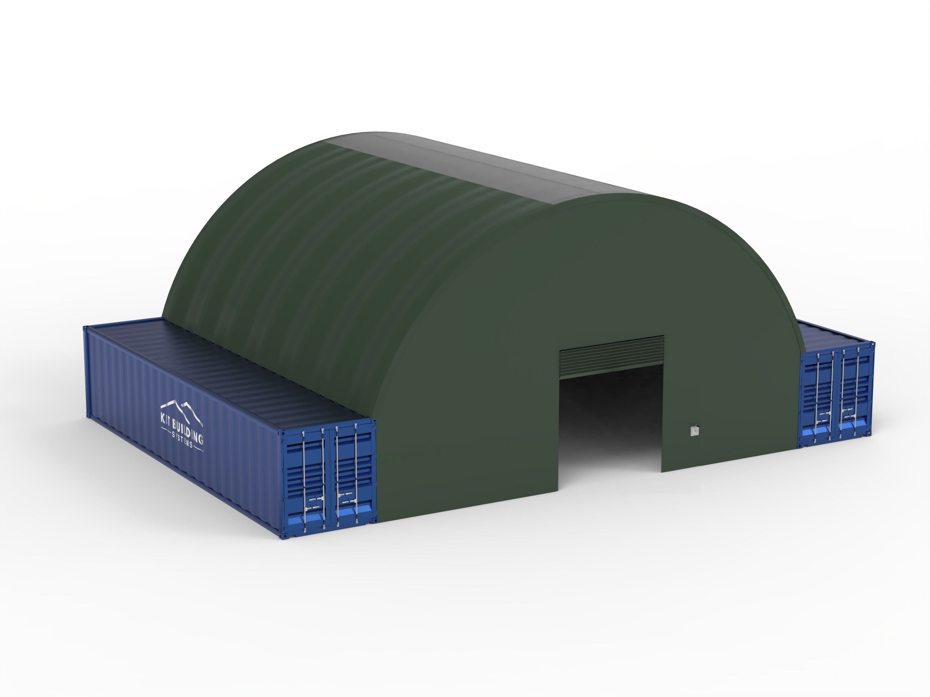 Coberturas para contentores - 40 pés x 40 pés x 15 pés (12m x 12m x 4,5m)