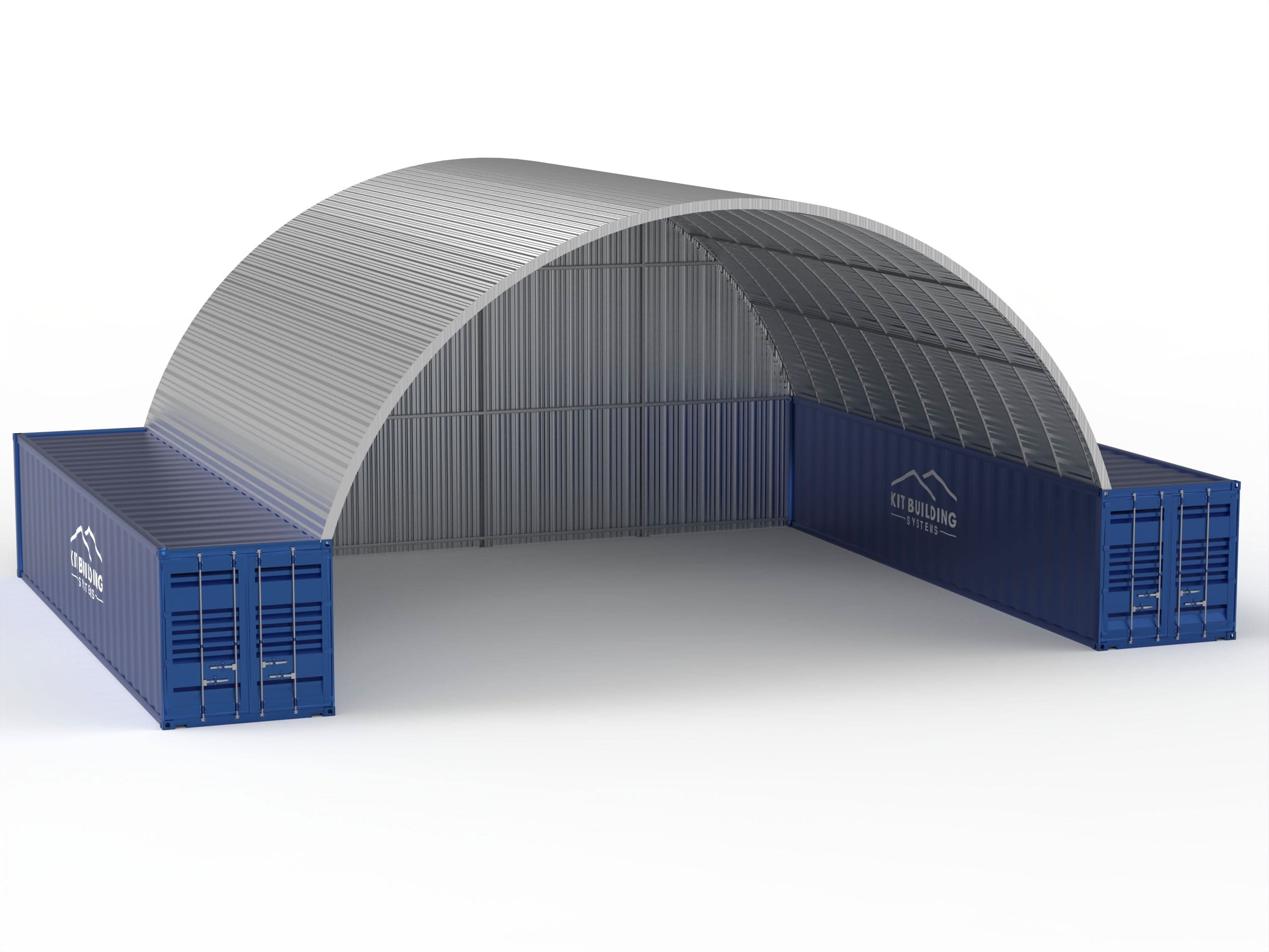 Coberturas de Contêiner de Aço - 40ft x 40ft x 15ft (12m x 12m x 4,5m)