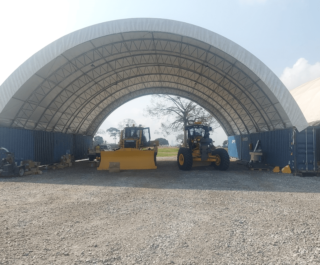 Abrigo de Contentores - 60ft x 80ft x 20ft (18m x 24,3m x 6m)