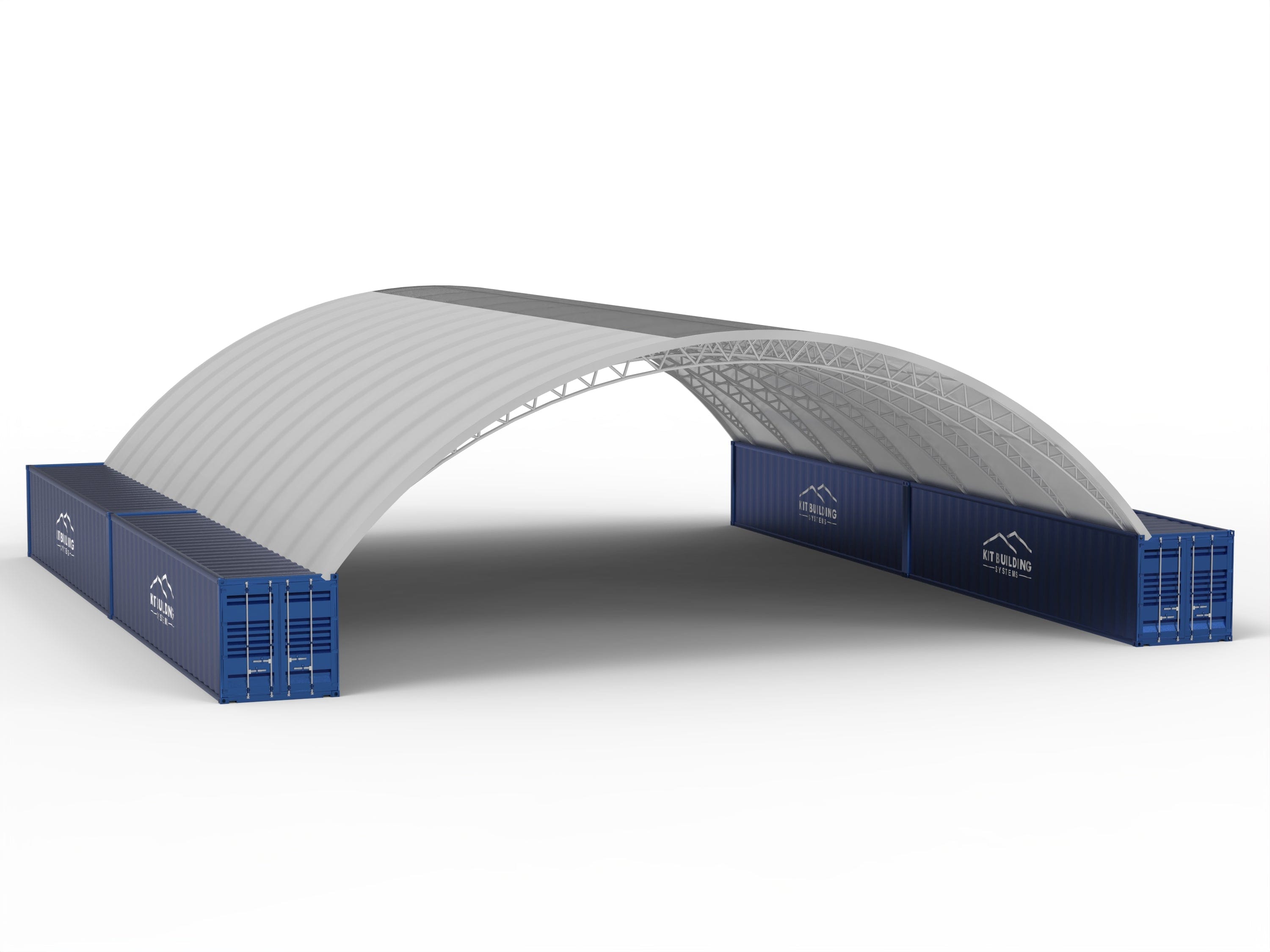 Abrigo de Contentores - 60ft x 80ft x 20ft (18m x 24,3m x 6m)