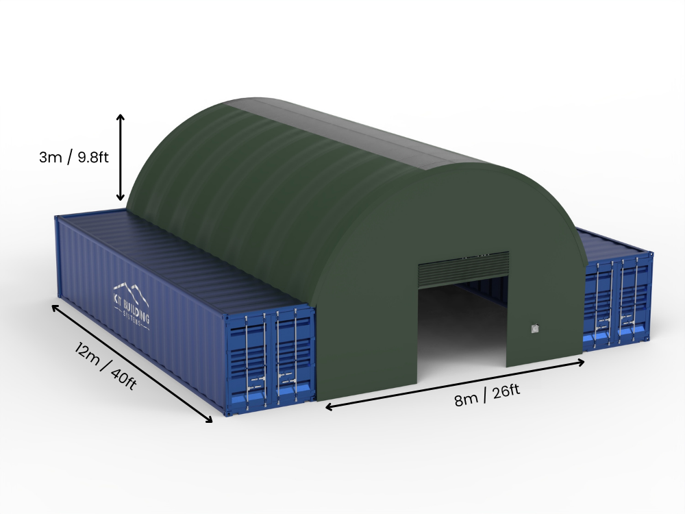 Coberturas para Contêiner - 26ft x 20ft x 10ft (8m x 6m x 3m)