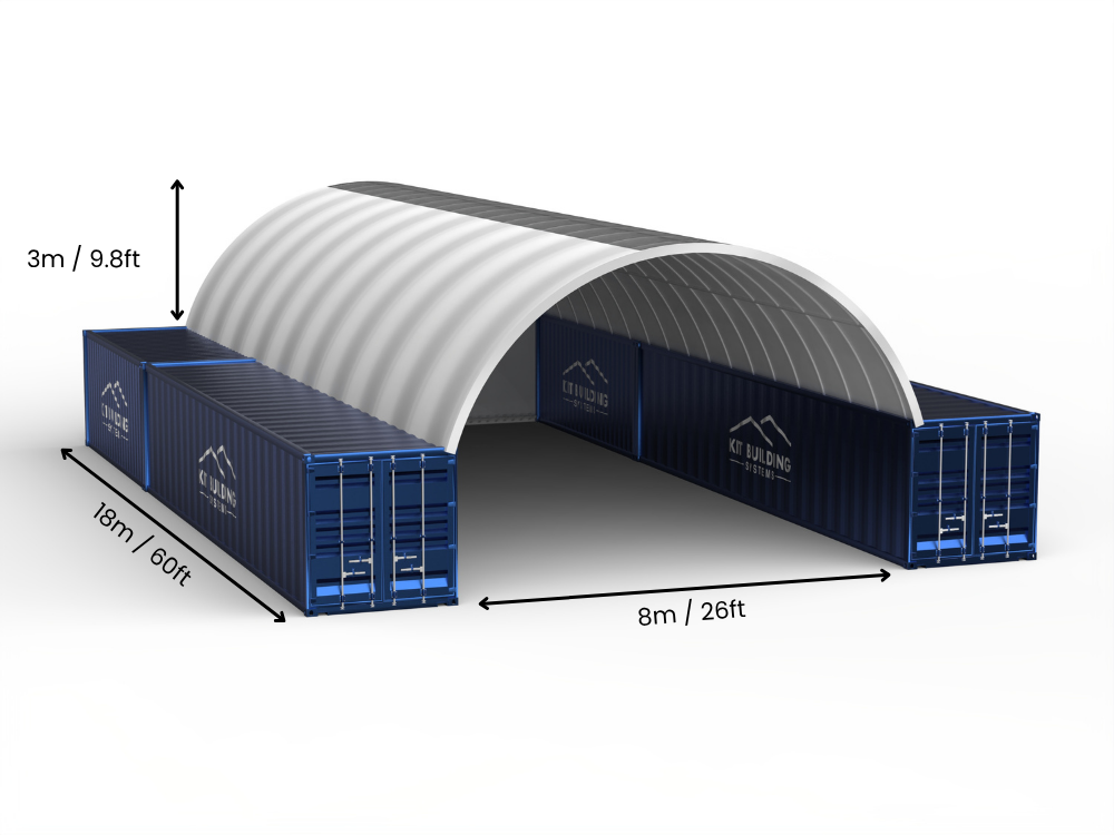 Coberturas para Contêiner - 26ft x 20ft x 10ft (8m x 6m x 3m)