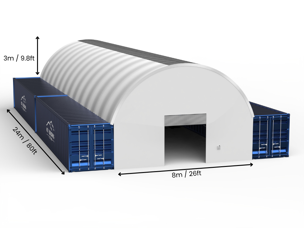 Coberturas para Contêiner - 26ft x 20ft x 10ft (8m x 6m x 3m)
