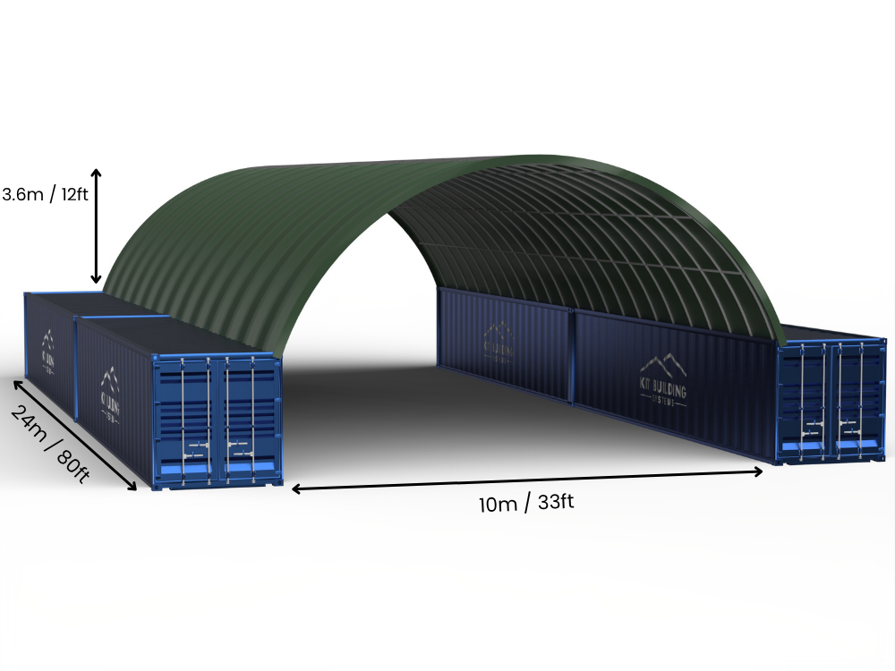 Coberturas para Contêiner - 33ft x 20ft x 12ft (10m x 6m x 3,6m)