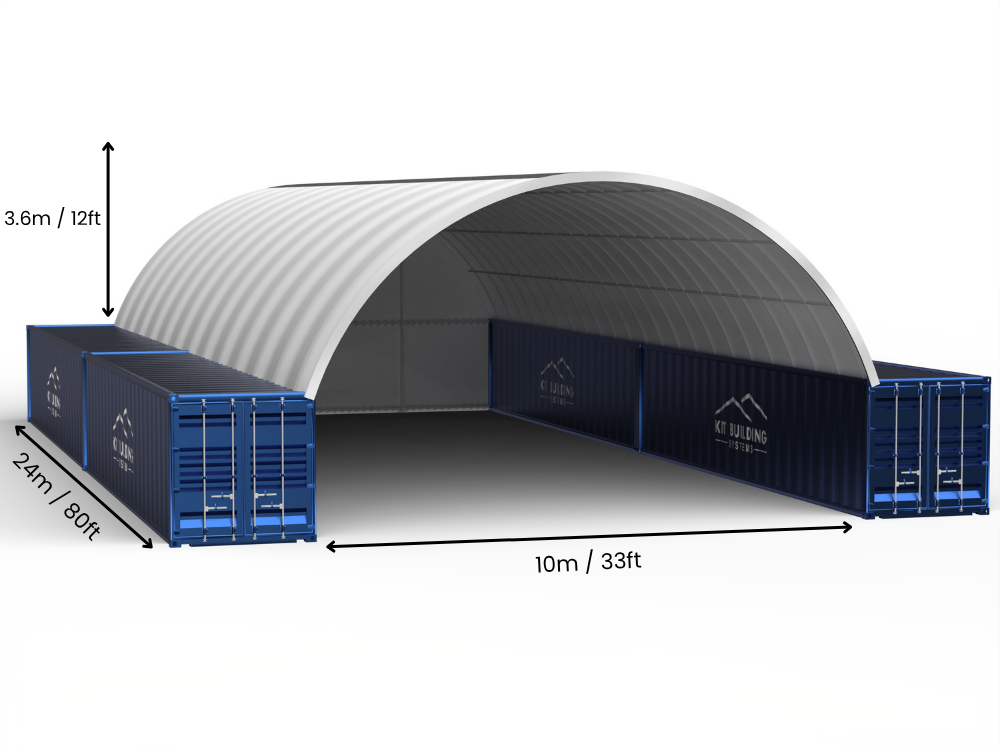 Coberturas para Contêiner - 33ft x 20ft x 12ft (10m x 6m x 3,6m)