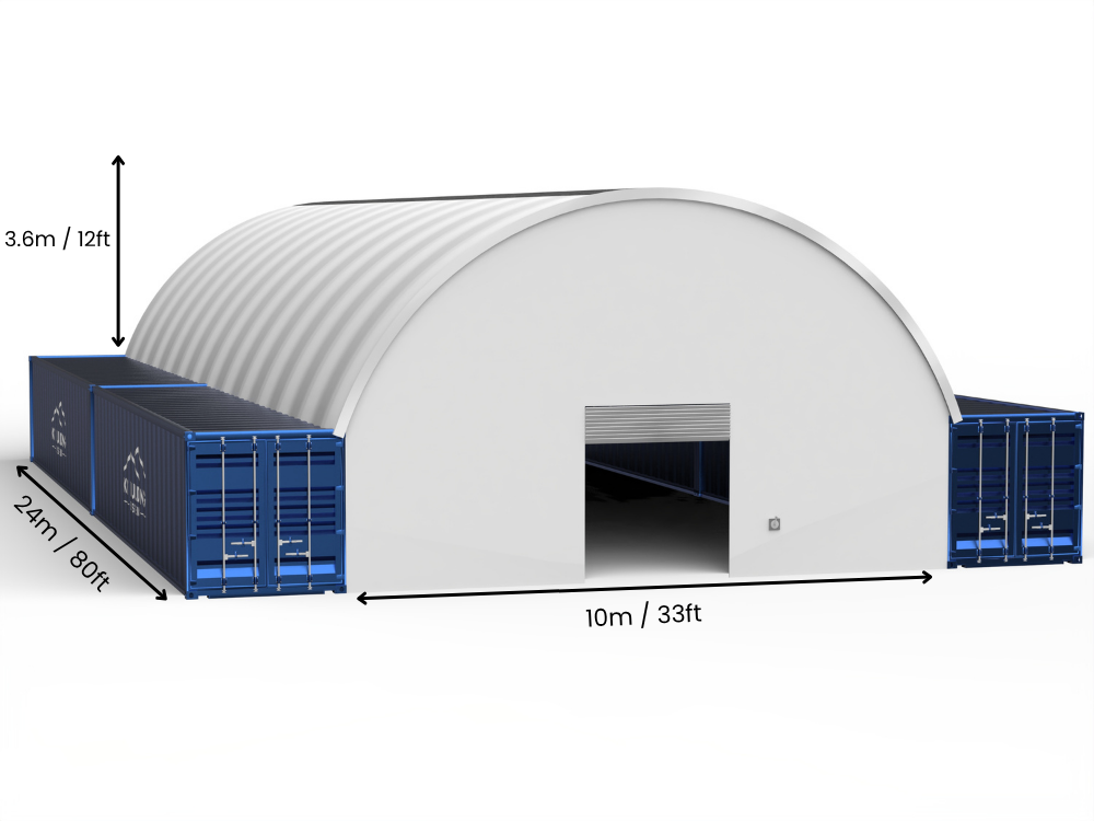 Coberturas para Contêiner - 33ft x 20ft x 12ft (10m x 6m x 3,6m)
