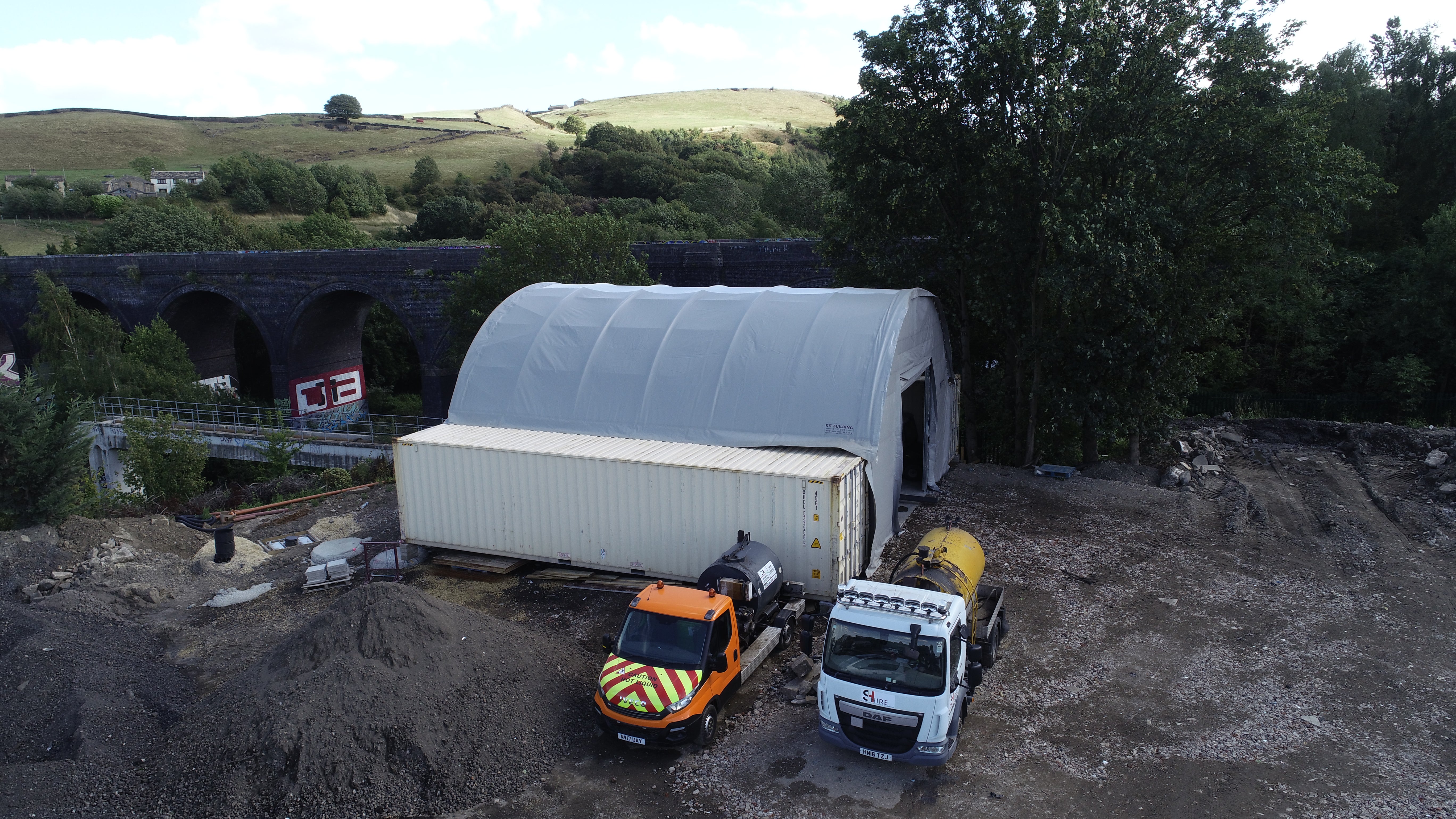 Toldos para Contentores - 26ft x 40ft x 10ft (8m x 12m x 3m)