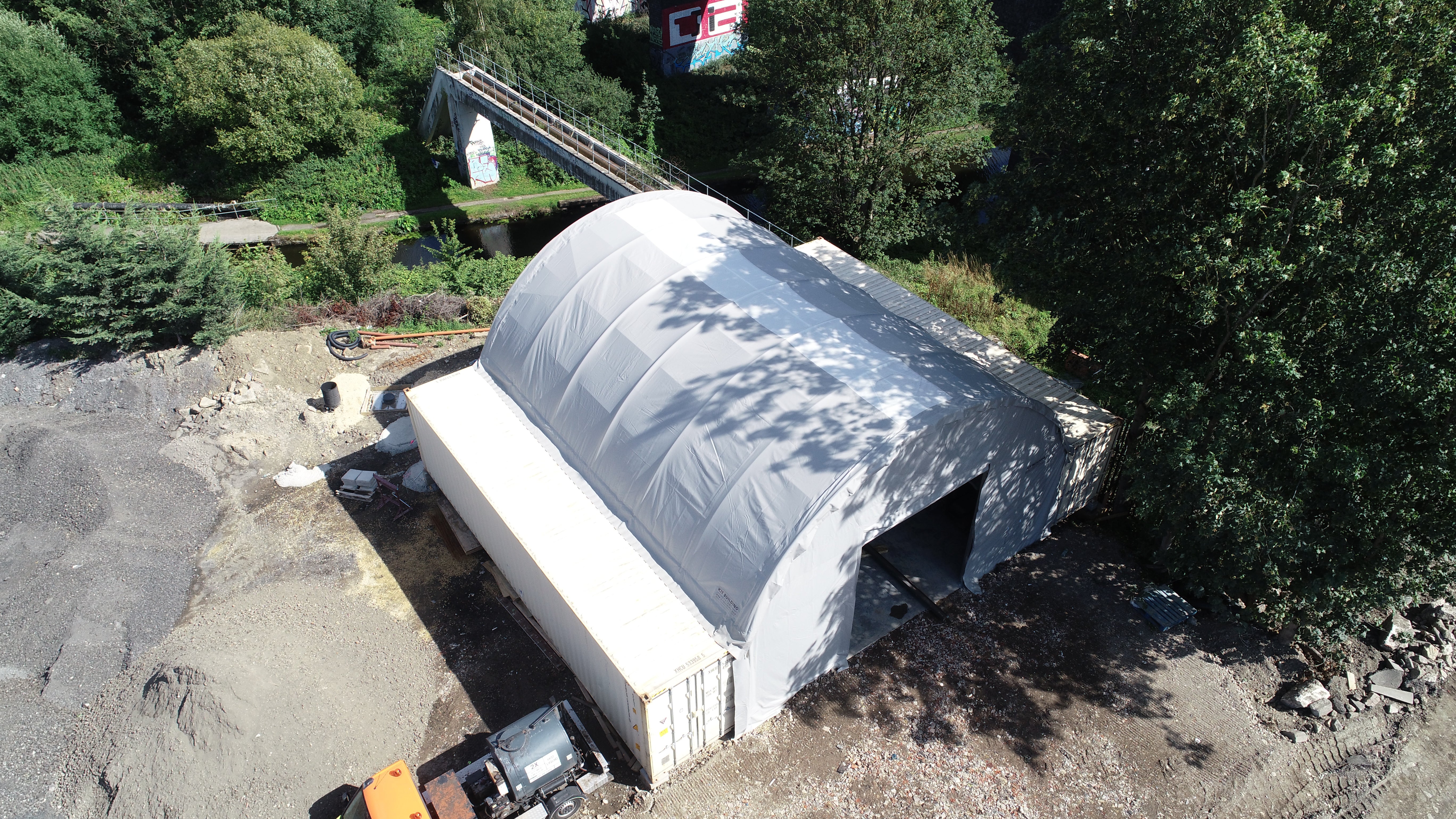 Coberturas para Contentores - 33ft x 40ft x 12ft (10m x 12m x 3.6m)