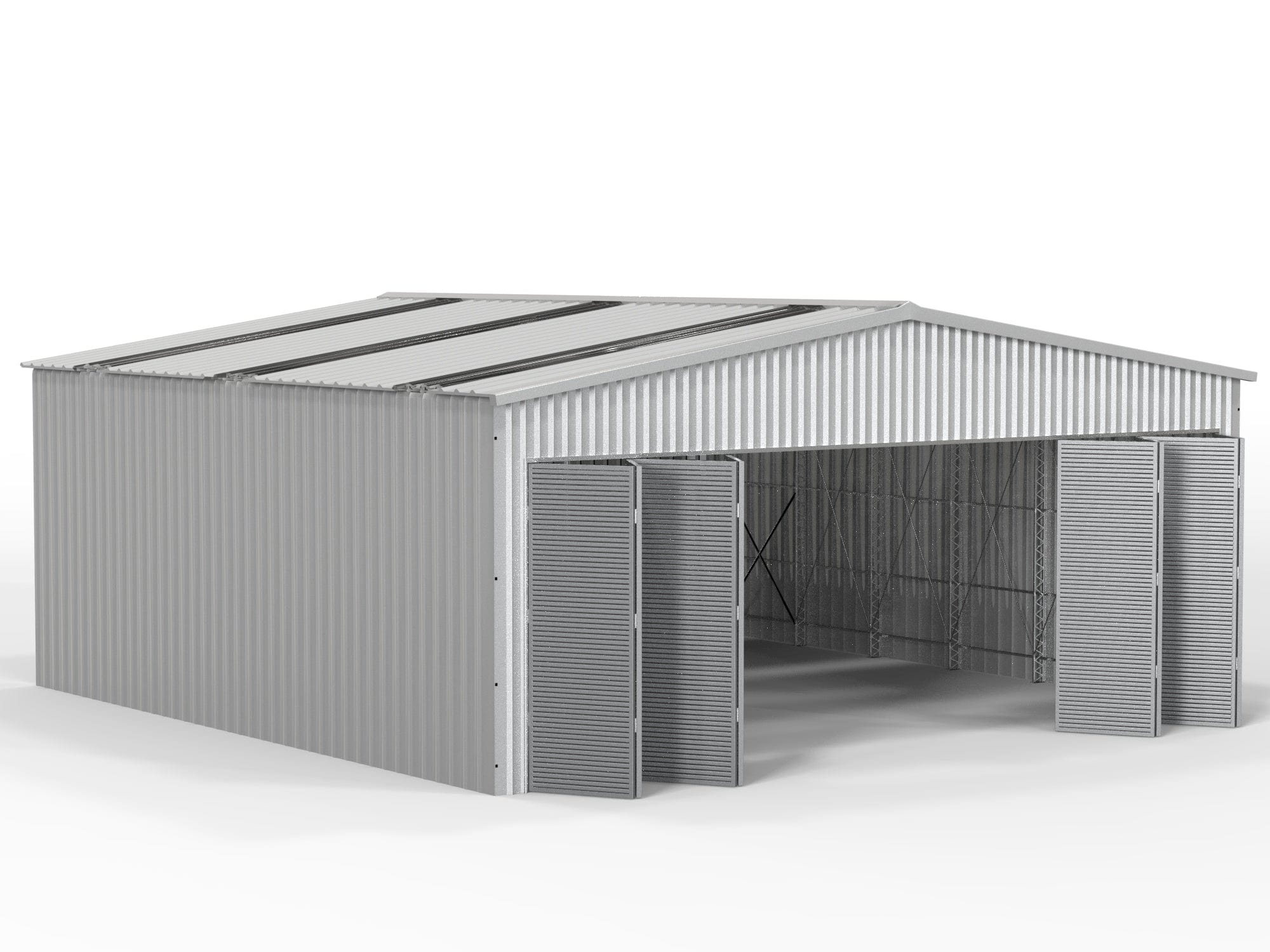 Hangar de aeronaves em aço