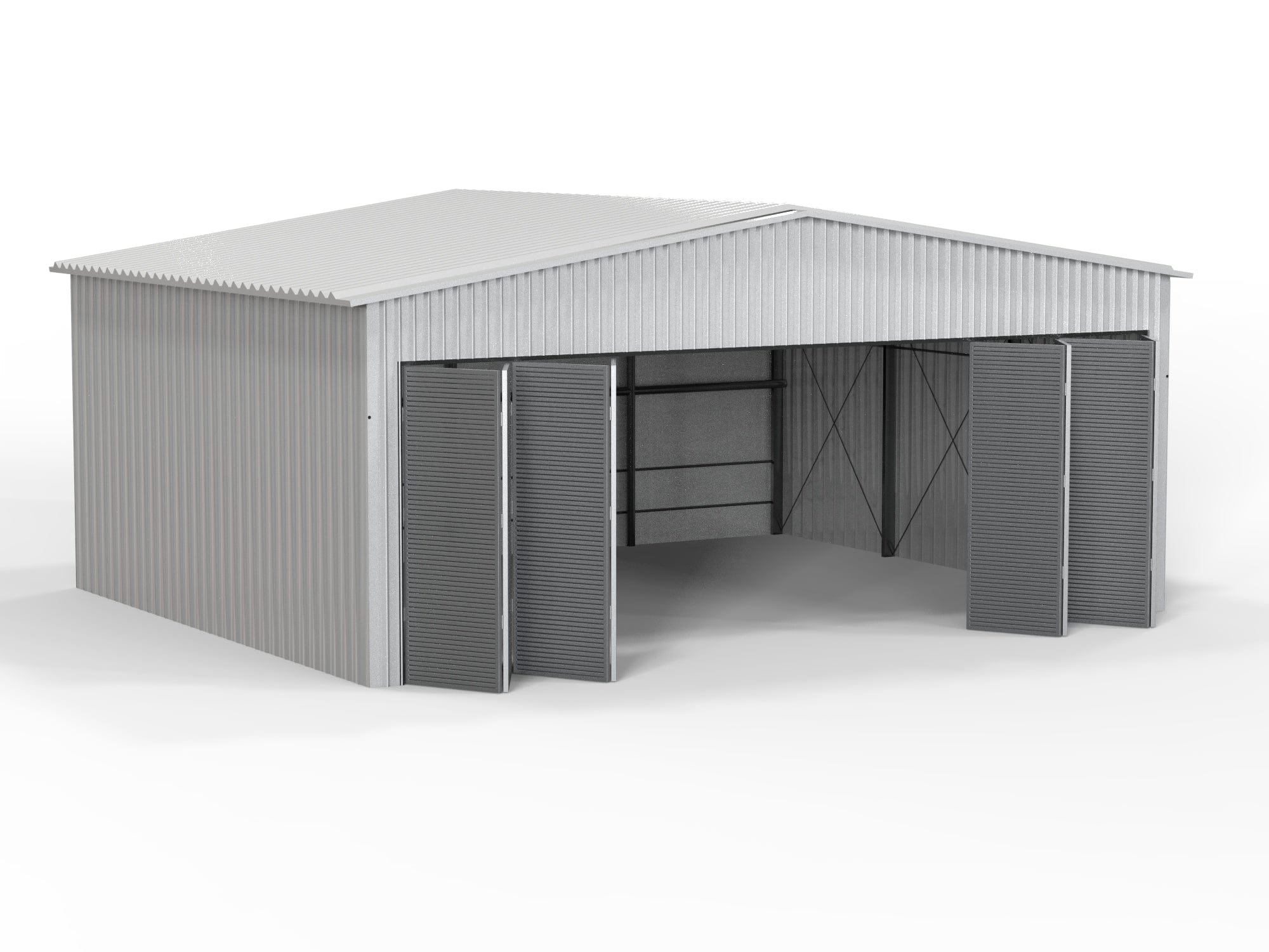 Hangar de aeronaves isolado