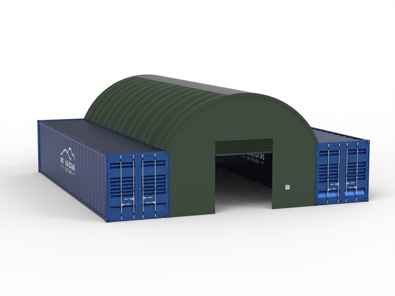 Coberturas para Contentores - 20ft x 40ft x 6,5ft (6m x 12m x 2m)