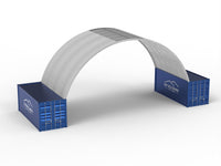 Coberturas para Contentores - 40ft x 20ft x 15ft (12m x 6m x 4,5m)