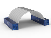 Coberturas para contentores - 40 pés x 40 pés x 15 pés (12m x 12m x 4,5m)