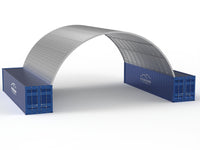 Capotas de Contentores de Aço - 40ft x 40ft x 15ft (12m x 12m x 4,5m)