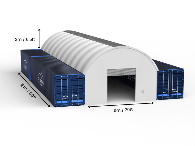 Coberturas para Contêiner - 20ft x 20ft x 6,5ft (6m x 6m x 2m)