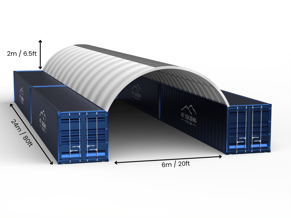 Coberturas para Contêiner - 20ft x 20ft x 6,5ft (6m x 6m x 2m)