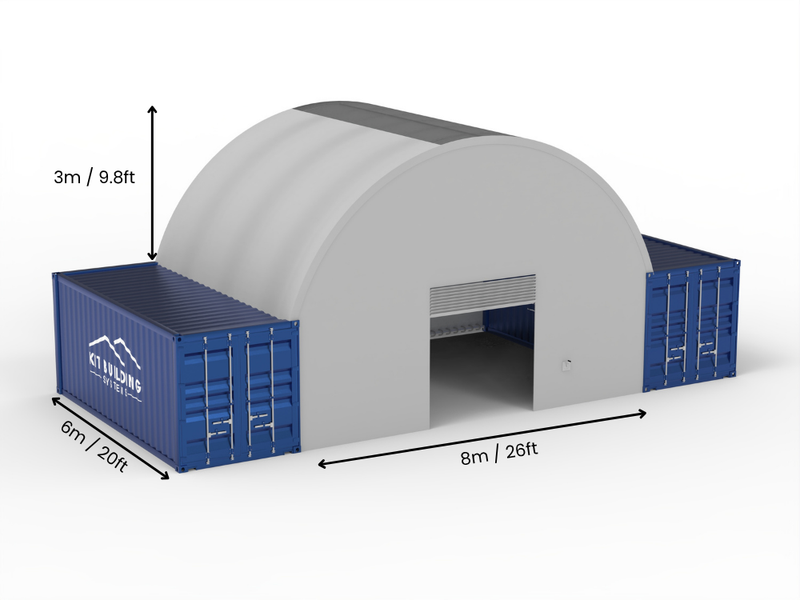 Coberturas para Contêiner - 26ft x 20ft x 10ft (8m x 6m x 3m)