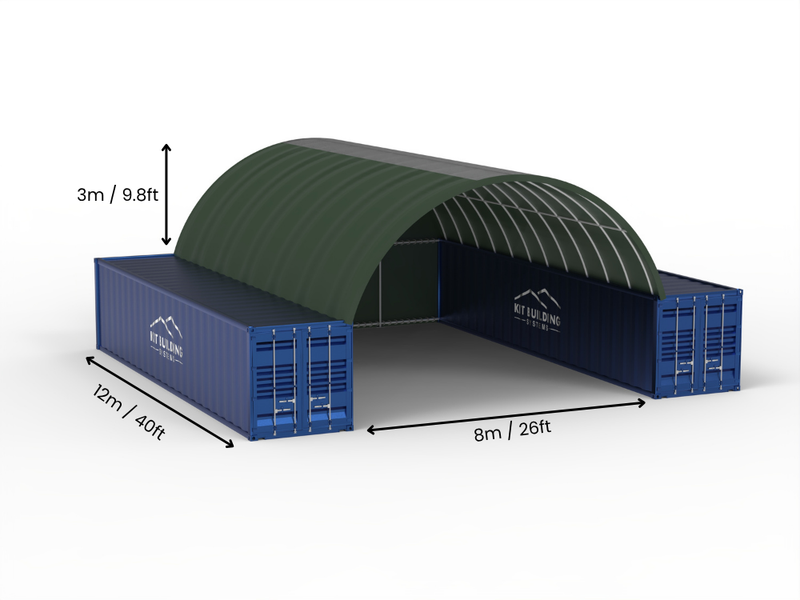 Coberturas para Contêiner - 26ft x 20ft x 10ft (8m x 6m x 3m)