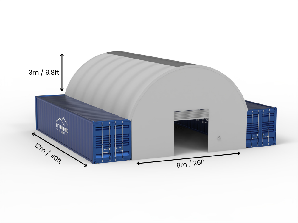 Coberturas para Contêiner - 26ft x 20ft x 10ft (8m x 6m x 3m)