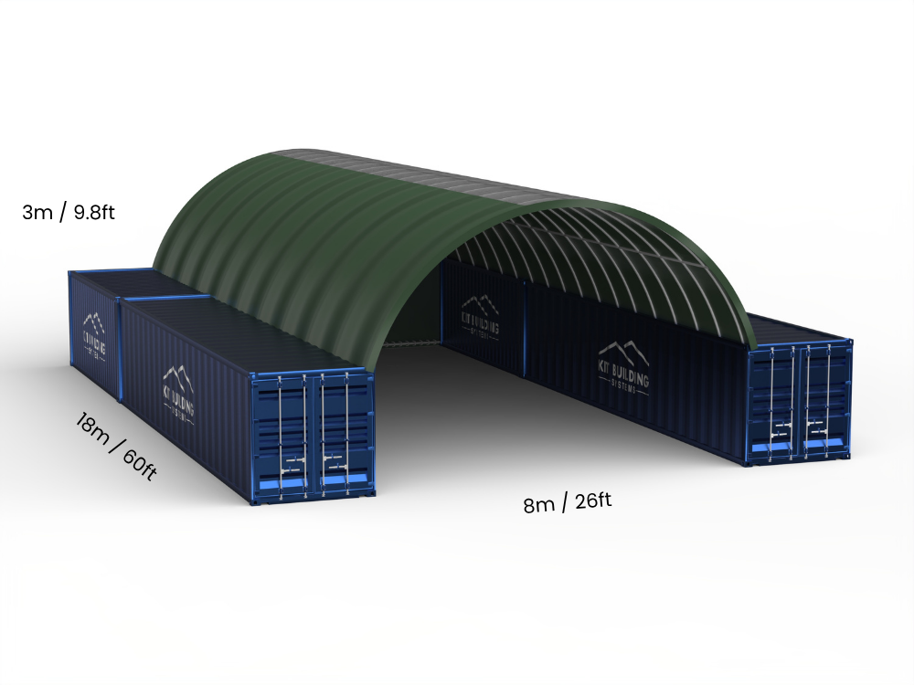 Coberturas para Contêiner - 26ft x 20ft x 10ft (8m x 6m x 3m)