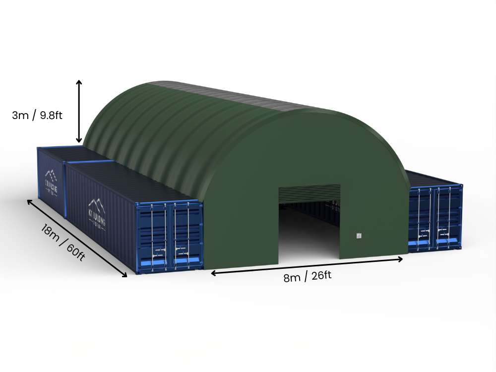 Coberturas para Contêiner - 26ft x 20ft x 10ft (8m x 6m x 3m)