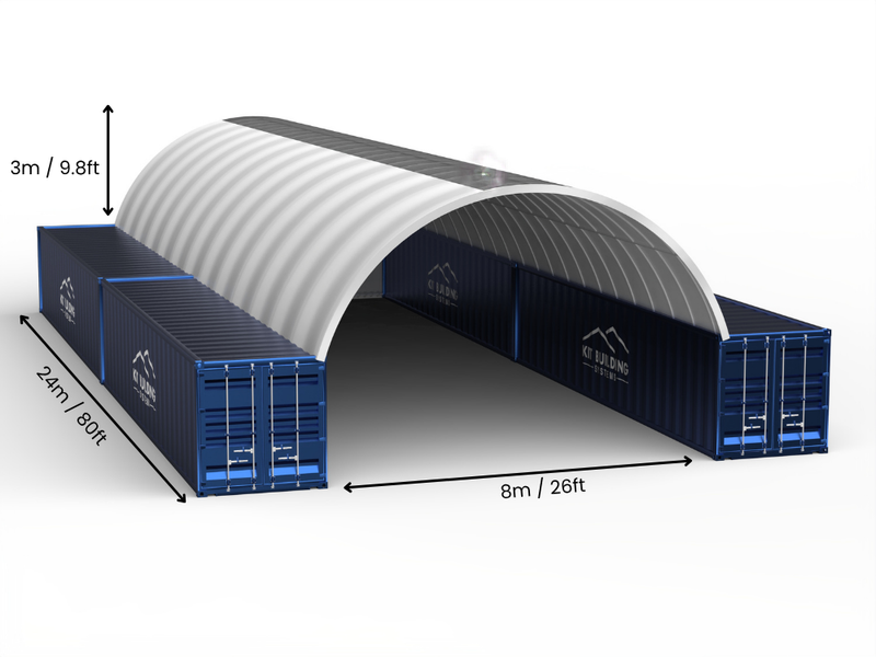 Coberturas para Contêiner - 26ft x 20ft x 10ft (8m x 6m x 3m)