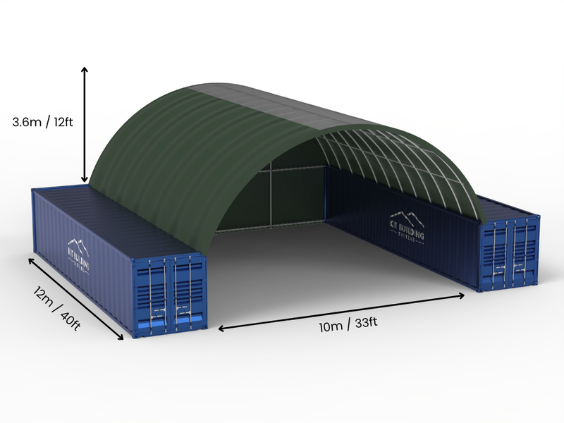 Coberturas para Contêiner - 33ft x 20ft x 12ft (10m x 6m x 3,6m)
