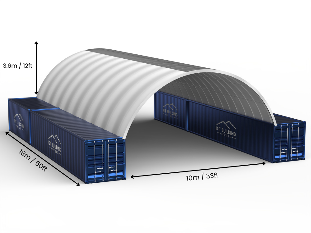 Coberturas para Contêiner - 33ft x 20ft x 12ft (10m x 6m x 3,6m)