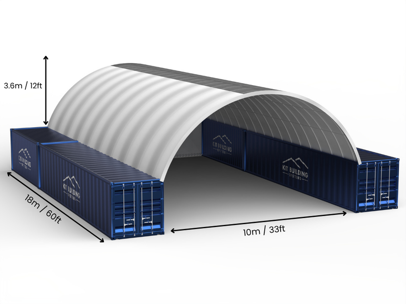 Coberturas para Contêiner - 33ft x 20ft x 12ft (10m x 6m x 3,6m)