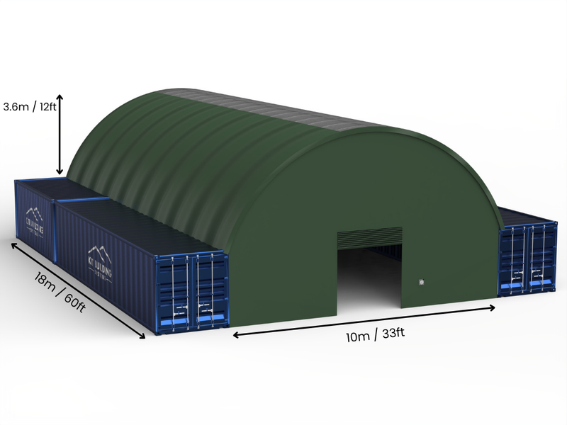 Coberturas para Contêiner - 33ft x 20ft x 12ft (10m x 6m x 3,6m)