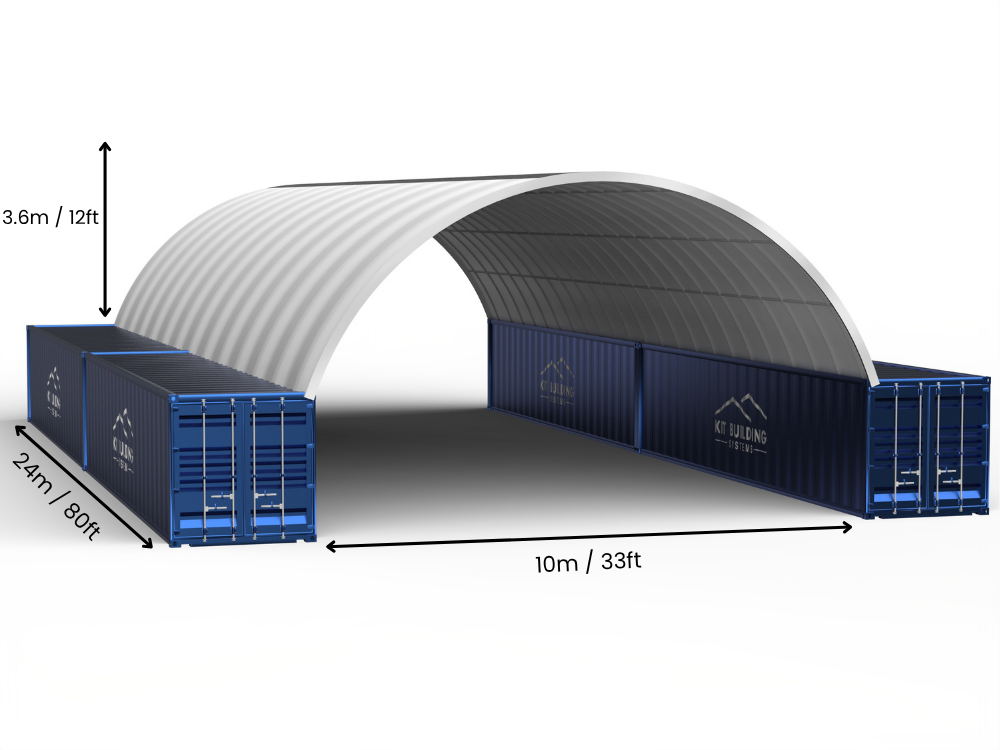 Coberturas para Contêiner - 33ft x 20ft x 12ft (10m x 6m x 3,6m)