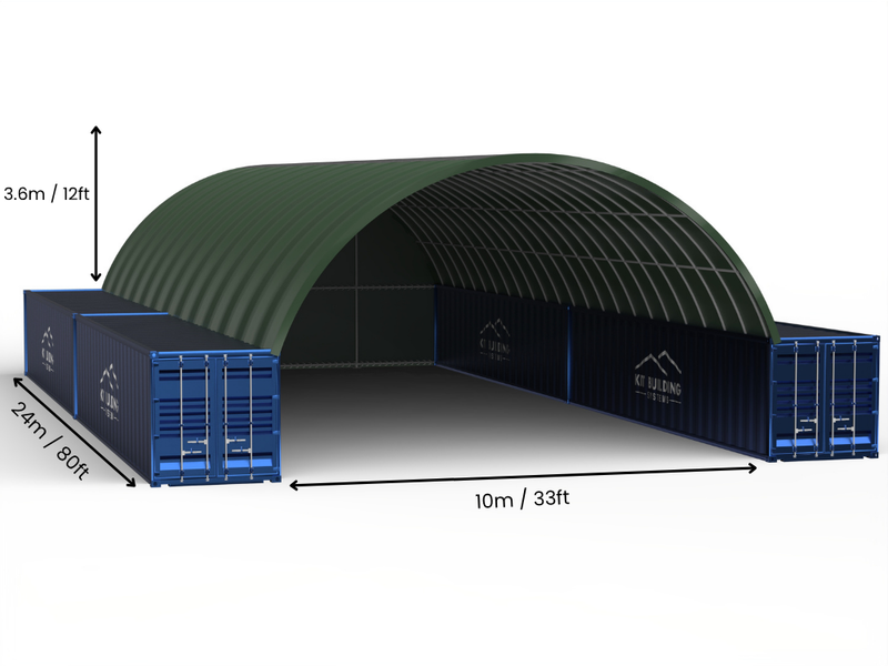Coberturas para Contêiner - 33ft x 20ft x 12ft (10m x 6m x 3,6m)