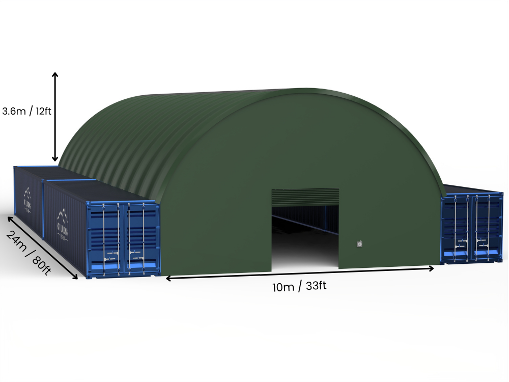 Coberturas para Contêiner - 33ft x 20ft x 12ft (10m x 6m x 3,6m)