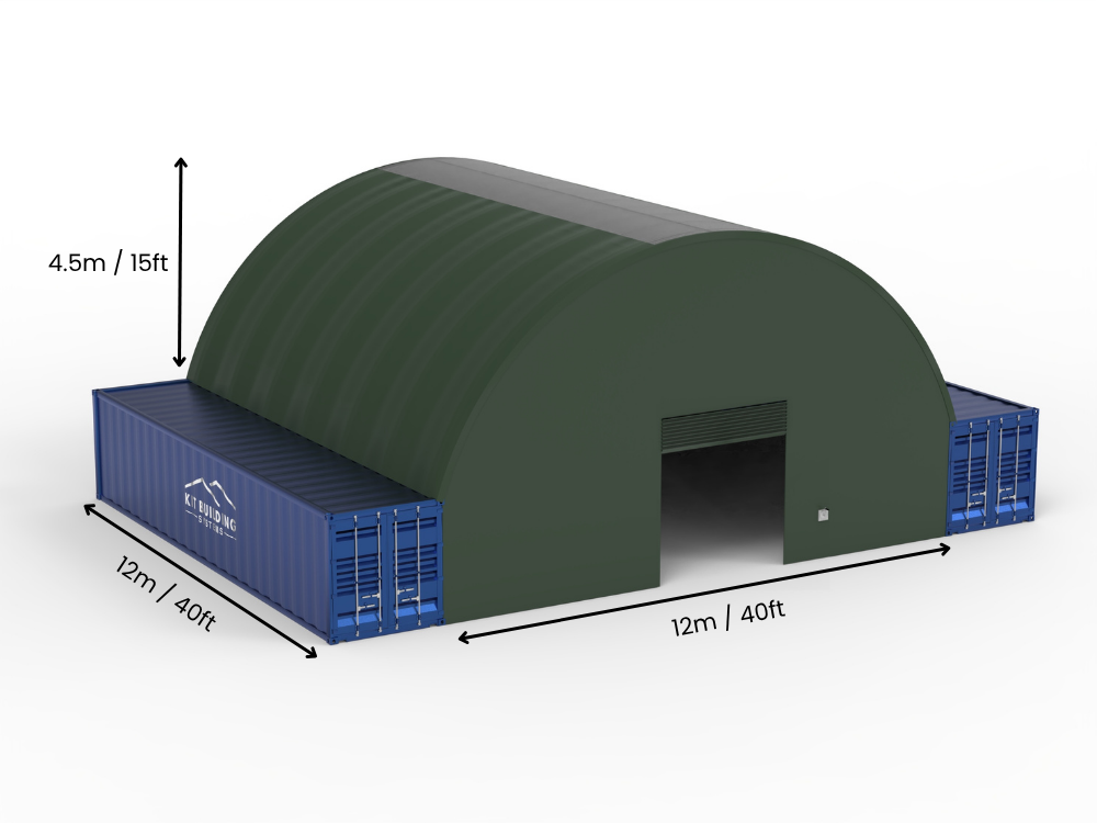 Coberturas para Contêiner - 40ft x 20ft x 15ft (12m x 6m x 4,5m)