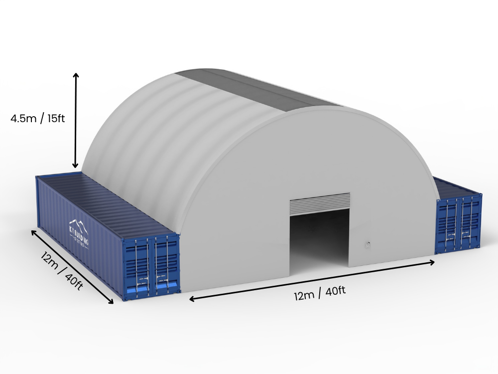 Coberturas para Contêiner - 40ft x 20ft x 15ft (12m x 6m x 4,5m)