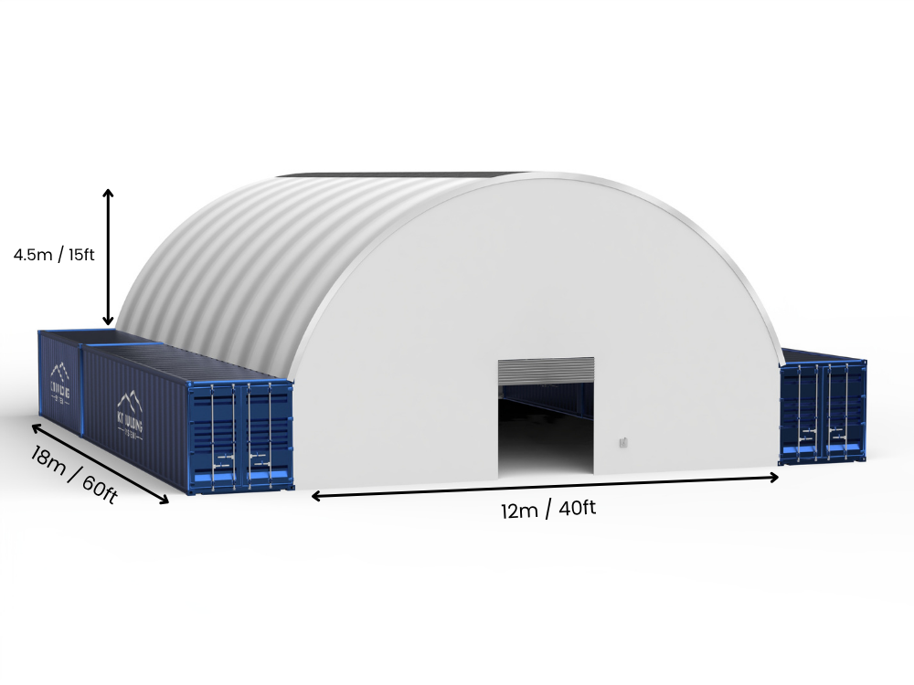 Coberturas para Contêiner - 40ft x 20ft x 15ft (12m x 6m x 4,5m)