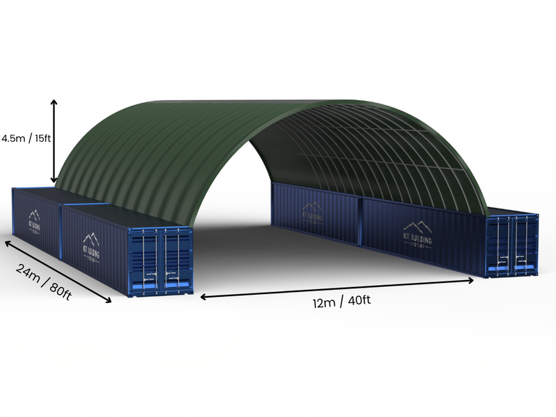 Coberturas para Contêiner - 40ft x 20ft x 15ft (12m x 6m x 4,5m)