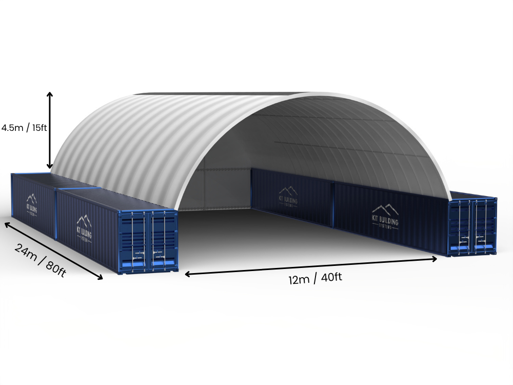 Coberturas para Contêiner - 40ft x 20ft x 15ft (12m x 6m x 4,5m)