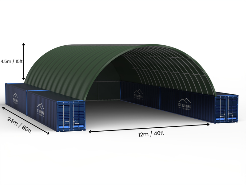 Coberturas para Contêiner - 40ft x 20ft x 15ft (12m x 6m x 4,5m)
