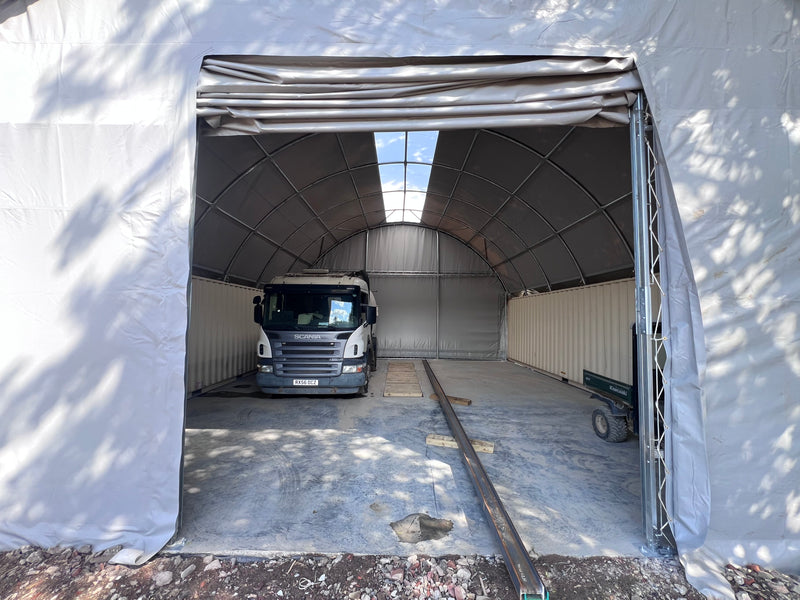 Coberturas de contêineres - 33 pés x 40 pés x 12 pés (10m x 12m x 3,6m)