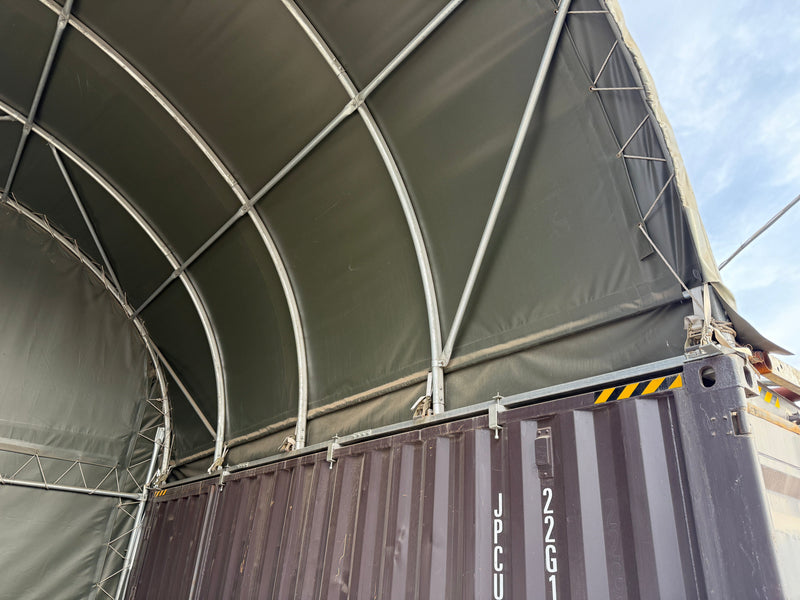 Painel Traseiro Fechado para Toldos de Contentores